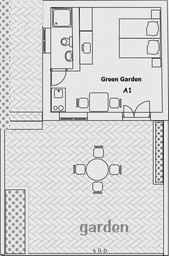 Studio Green Garden Borik Rovinj Bagian luar foto